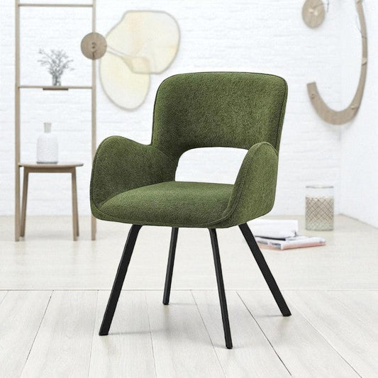 SAVONA DINING TABLE WITH 6 BRUTUS GREEN CHAIRS DINING SET