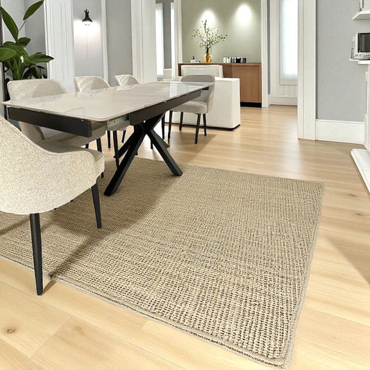 SAVONA DINING TABLE WITH 6 HEVRE 22 HARRISON GREY CHAIRS DINING SET