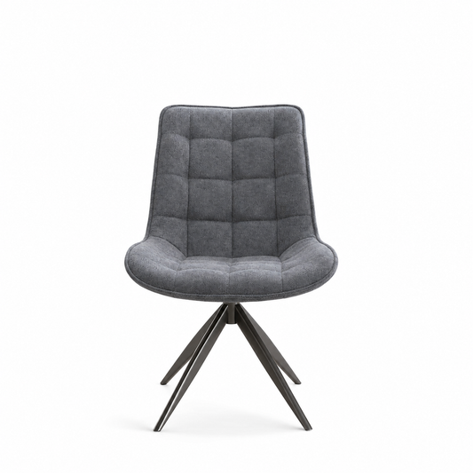 LARKIN SPIN GREY DINING CHAIR (SET OF 2)