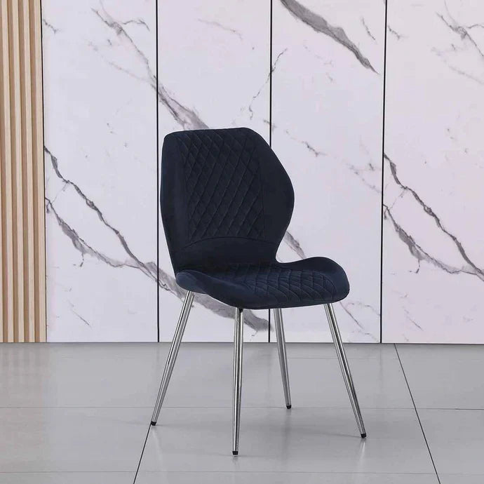 BRENT GREY CHRM/GLD LEGS DIN CHAIR (SET OF 4)