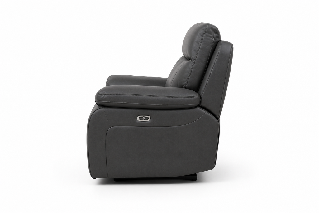 Varetti Recliner Sofa Charcoal — Electric