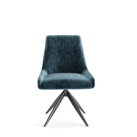 RUSSELL SPIN BLUE DINING CHAIR (SET OF 2)