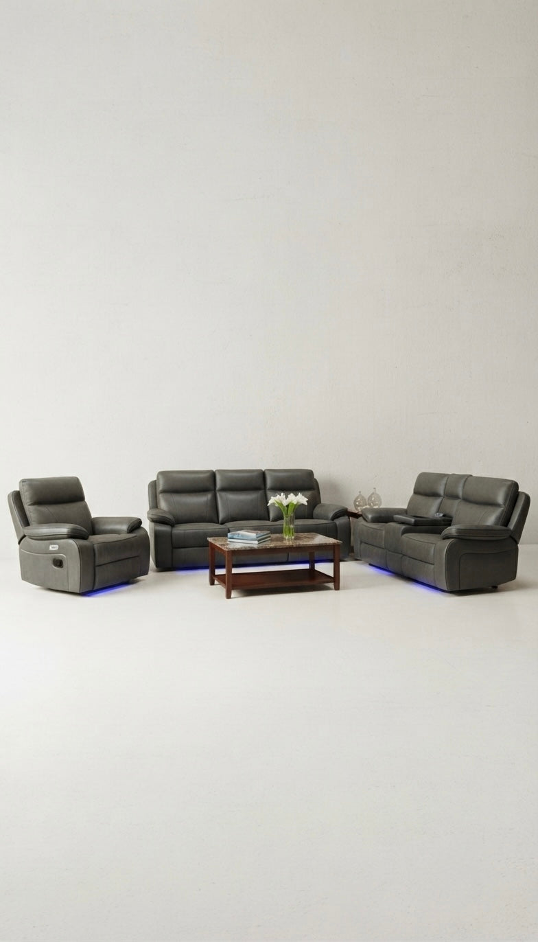Varetti Recliner Sofa Charcoal — Manual