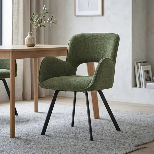 BRUTAS AUTO SPIN GREEN DINING CHAIR (SET OF 2)