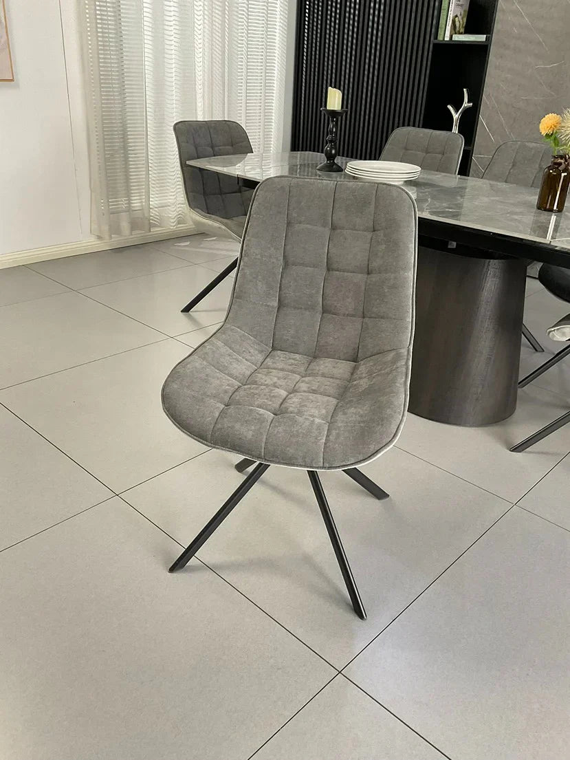LARKIN SPIN GREY DINING CHAIR (SET OF 2)