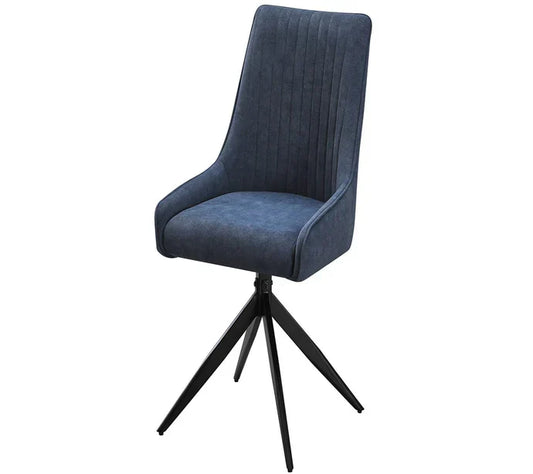 RUSSELL SPIN BLUE DINING CHAIR (SET OF 2)