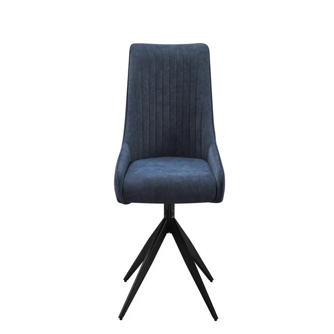 RUSSELL SPIN BLUE DINING CHAIR (SET OF 2)