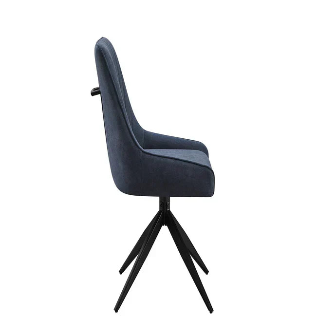 RUSSELL SPIN BLUE DINING CHAIR (SET OF 2)