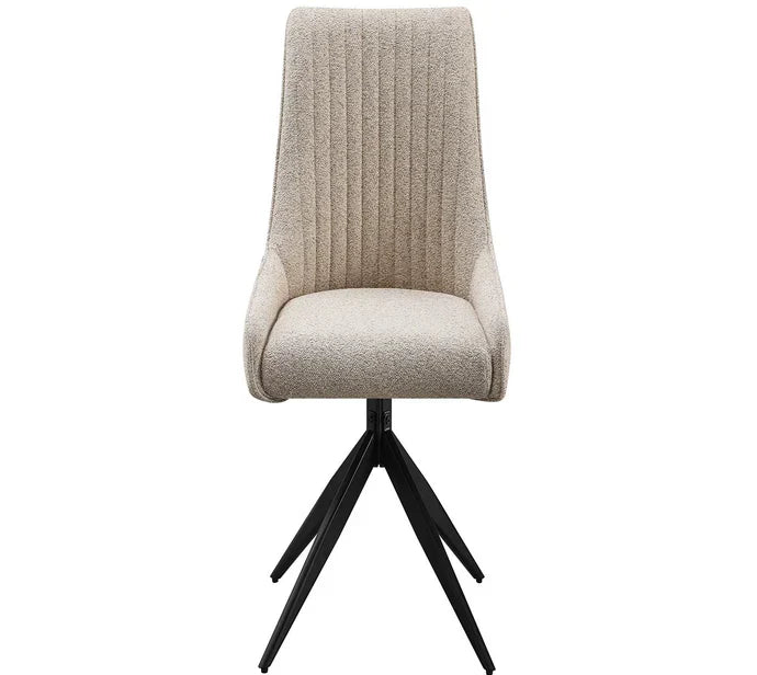 RUSSELL SPIN DINING CHAIR HEVRE GREY (SET OF 2)