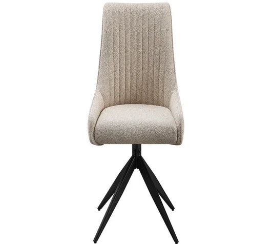 RUSSELL SPIN DINING CHAIR HEVRE GREY (SET OF 2)