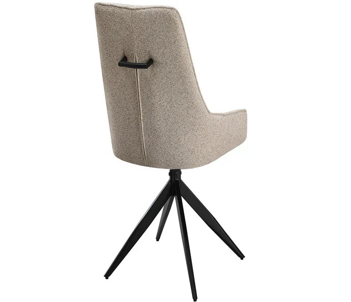 RUSSELL SPIN DINING CHAIR HEVRE GREY (SET OF 2)
