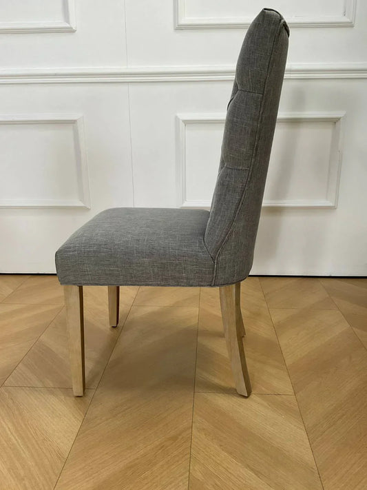 ANDREA LIGHT GREY DINING CHAIR (SET OF 2)