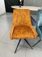RUSSEL SPIN MUSTARD DINING CHAIR (SET OF 2)