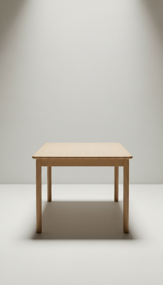 Minimalist Oak Dining Table